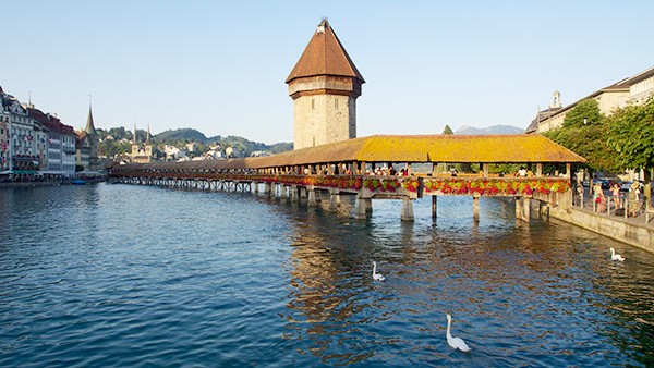 Sehenswürdigkeiten Kappelbrücke Luzern Motel Brüggli